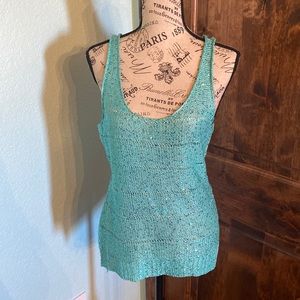 Knit Tank Top with Sequins, Size Medium